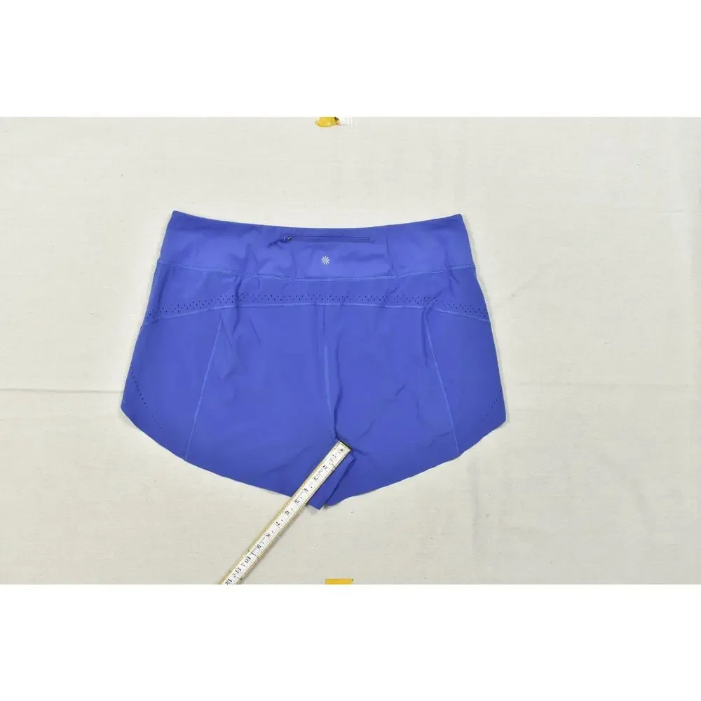 Athleta Women's Allyson Felix Mesh Racer Run Short 2.0 Blue Purple 2X Plus